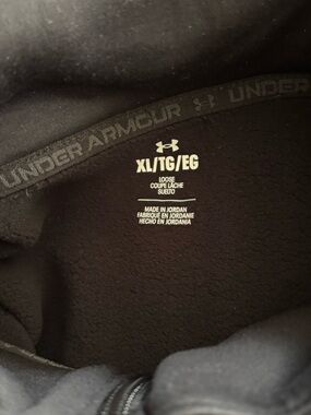 Under Armour Black Fleece-Lined Zip Hoodie